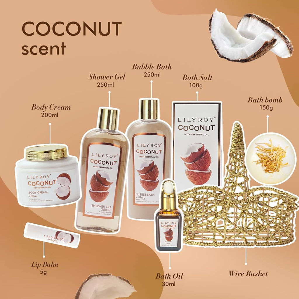 Mothers Day Gifts for Women - 8-Piece Luxury Bath & Body Gift Set for Women and Men Self Care Kit Spa Gift Baskets | Valentines Day Gifts, Birthday, Christmas Gift, All Occasion Present for Mom