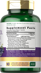 Carlyle Resveratrol Supplement | 180 Capsules | Non-GMO & Gluten Free | Potent Complex