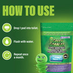 Green Gobbler Septic Tank Treatment Packets, 12 Month Supply - Powerful Natural Bacterial & Enzymes to Prevent Costly Septic Issues, Back-Ups, Foul Odor