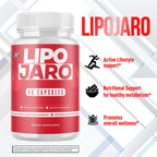 (2 Pack) Lipojaro Capsules, Official Lipo Jaro Pills with Natural Ingredients, Advanced Formula Health & Wellness Support Vitamin, Max Strength Active Lifestyle Multivitamin Supplement (120 Capsules)