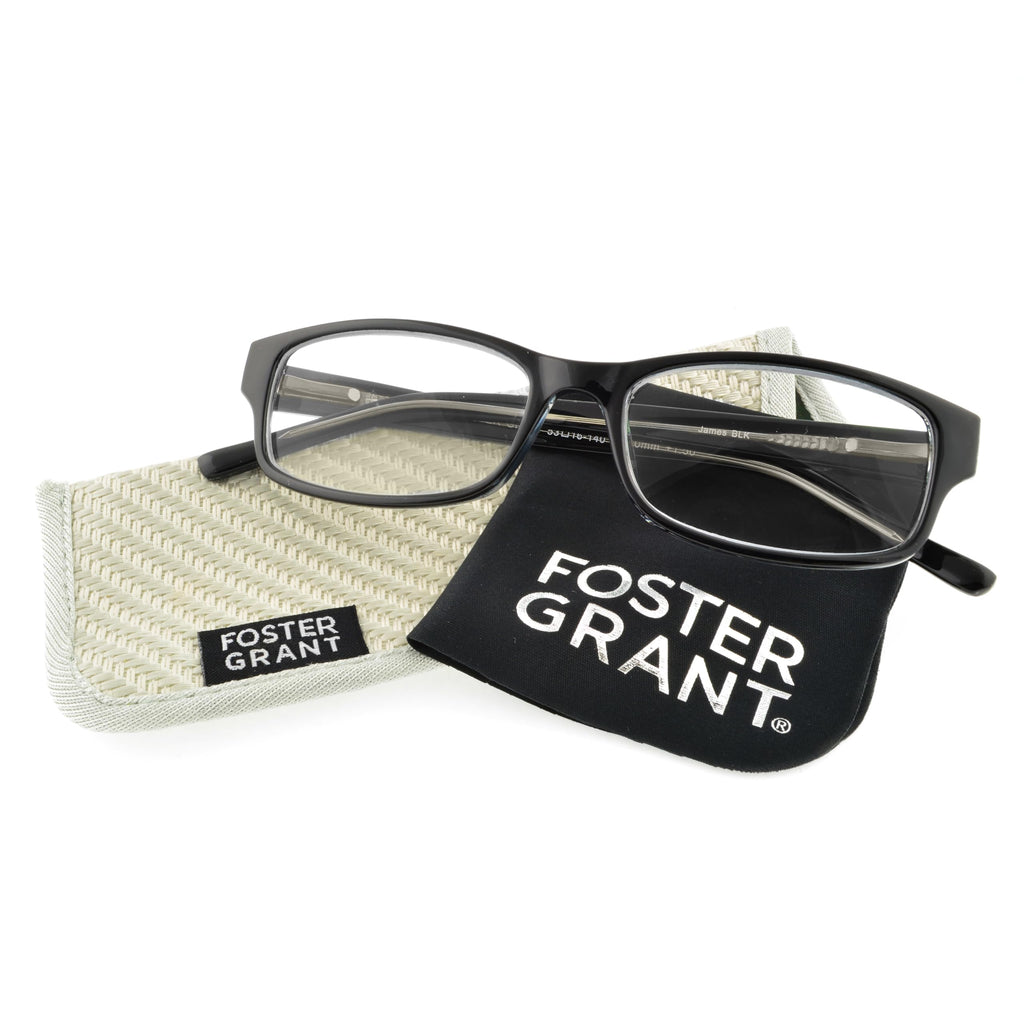Foster Grant James Multifocus Reading Glasses With Anti-Reflective Glasses Coating, Unisex
