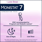 Monistat 7-Day Yeast Infection Treatment for Women, Miconazole Cream (45g Tube) with 7 Disposable Applicators & External Itch Relief Anti-Itch Cream (9g Tube) Combo Pack