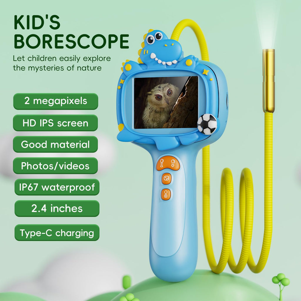 Kids Borescope Borescope Camera for Kids, STEM Toy for 3+ Years Boys Girls