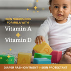 A+D Original Diaper Rash Ointment Prevents & Treats Diaper Rash, Moisturizing Skin Protectant with Vitamins A & D, Healing Skin Ointment for Dry and Cracked Skin 16 oz