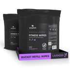 Wipex Gym Wipes Bucket Refill – EWG Verified, Plant-based Fitness Equipment Wipes, Lavender and Vinegar to Clean Surfaces, Safe Yoga Mat Cleaner, Gym & Peloton Bike Cleaner, 400 Count (Pack of 2)