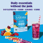 Ultima Replenisher Daily Electrolyte Powder – Original Variety Pack, 20 Stickpacks – Zero Sugar Hydration Packets with 6 Electrolytes and Minerals – Sugar Free, Plant Based & Keto Friendly Drink Mix