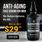 BLACKSTEEL Men’s Anti-Aging Face Serum with Retinol & Hyaluronic Acid | 4 oz (2-Pack)