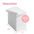 Prestee 400 Linen Feel Disposable Paper Hand Towels - White, Event Supplies, Disposable Guest Towels, Wedding Napkins, Disposable Napkins for Guest Bathroom, Christmas Parties, Holiday Dinners