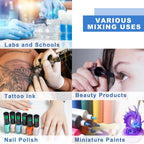 ONiLAB Mini Vortex Mixer with Touch Function, Lab Mixing, Nail Polish,Eyelash Adhesives and Acrylic Paints Mixing, Lab Vortexer with Sturdy Aluminum Cast Base，120pcs 7/32in Mixing Balls,Black