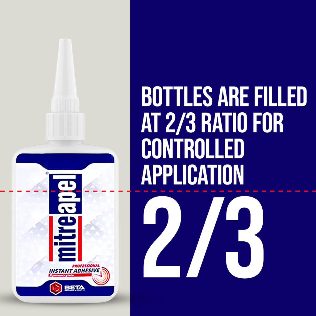 MITREAPEL CA Glue with Activator Kit 2x3.5 oz-2x13.5 oz Instant Bond Professional Cyanoacrylate Adhesive and Super Glue Accelerator for Woodworking with Extra Caps&Microtips,DIY&Craft, Plastic,Repair