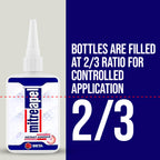 MITREAPEL CA Glue with Activator Kit 2x3.5 oz-2x13.5 oz Instant Bond Professional Cyanoacrylate Adhesive and Super Glue Accelerator for Woodworking with Extra Caps&Microtips,DIY&Craft, Plastic,Repair