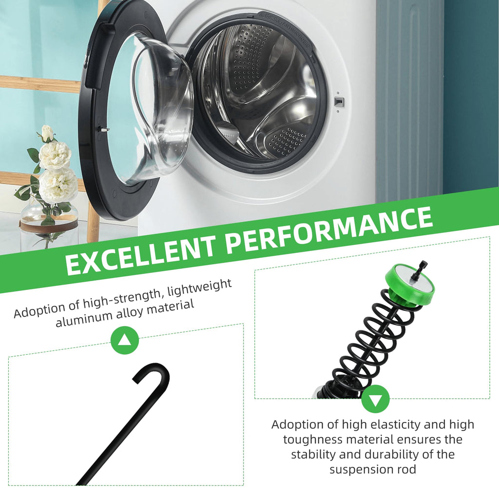 【2026 Upgraded】W11130362 WTW5000DW2 WTW5000DW3 WTW5000DW1 MVWX655DW1 MVWC565FW2 MVWC565FW1 Washer Suspension Rod Kit for Whirlpool Maytag Kenmore Washer - Replaces W10594080 W10735786 W10748956