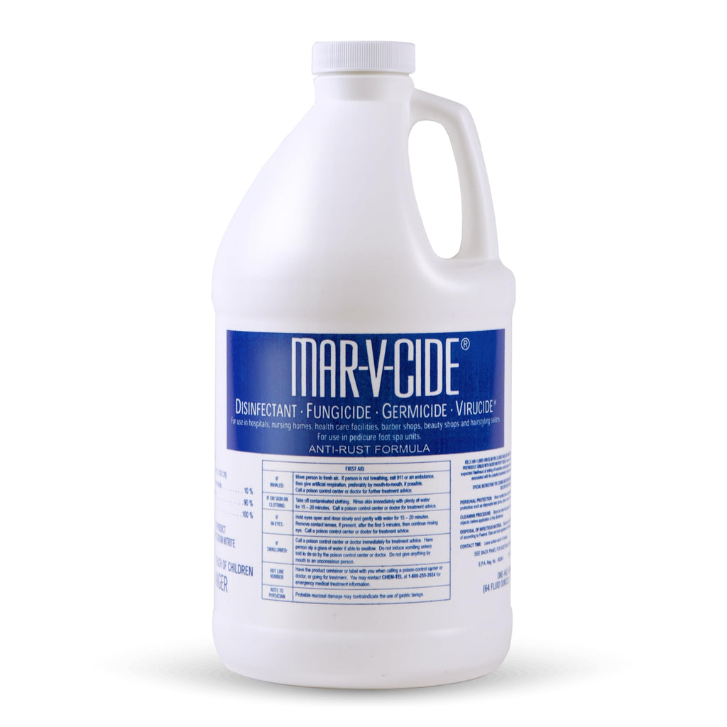 MAR-V-CIDE William Marvy Disinfectant Concentrate – 64 fl oz | EPA-Registered, Hospital-Grade Germicide for Salons, Barbershops Gyms & Homes| Anti-Rust Solution for Shears, Combs & Professional Tools