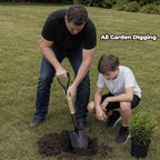 HIGHLIGHT Small Kids Shovel for Digging, 28Inch Wooden D Grip Round