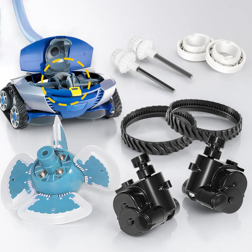 Replacement Tune-Up Kit Fit for Zodiac MX8/MX8EL Pool Cleaners – Includes High-Durability Drive Shafts, Tracks, Bearings & Control Devices – R0525100 R0526100 R0527000 R0524700 R0524800 R0524900