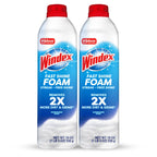 Windex Fast Shine Foam Glass Cleaner, No-Drip Windows, Doors, Mirrors & Countertops Aerosol Cleaning Spray, Streak-Free Shine, Removes Fingerprints, Dust, Dirt, Grime & More 19 oz (Pack of 2)