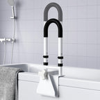 Adjustable Bathtub Safety Rail, Bathtub Handle Grab Bar with Non-Slip Grip for Seniors, Elderly, Fits 3.1 to 6.7 Inch Tub Walls, Supports 300 lbs