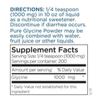Metabolic Maintenance Glycine Powder - 1000 mg Glycine - Calm and Detox Support - Hypoallergenic Formula - Unflavored Powder - 200 Servings - 7 oz