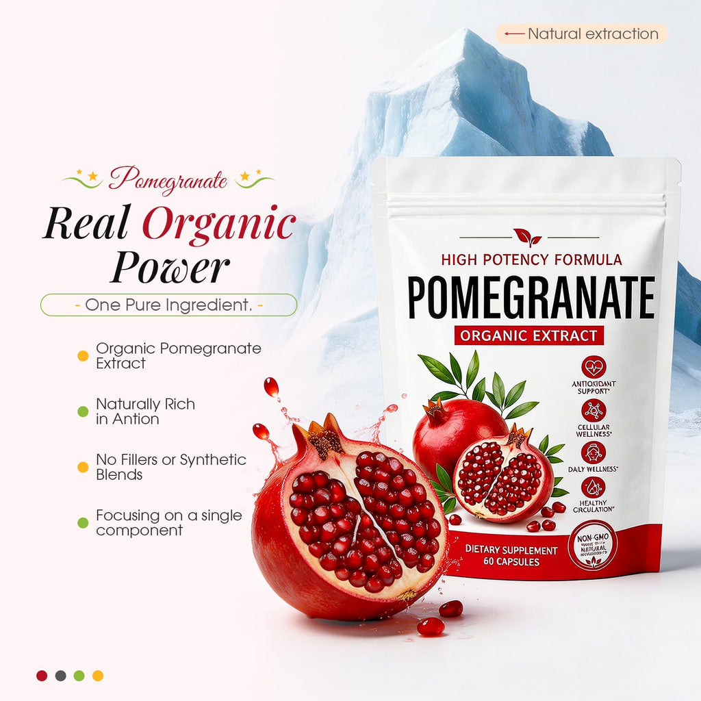 JXlspe Premium Pomegranate Extract 𝗖𝗮𝗽𝘀𝘂𝗹𝗲𝘀 – Naturally Rich in 𝗣𝗼𝗹𝘆𝗽𝗵𝗲𝗻𝗼𝗹𝘀 & 𝗔𝗻𝘁𝗶𝗼𝘅𝗶𝗱𝗮𝗻𝘁𝘀, Daily Wellness Supplement, Clean Formula, Non-GMO, 60 Capsules