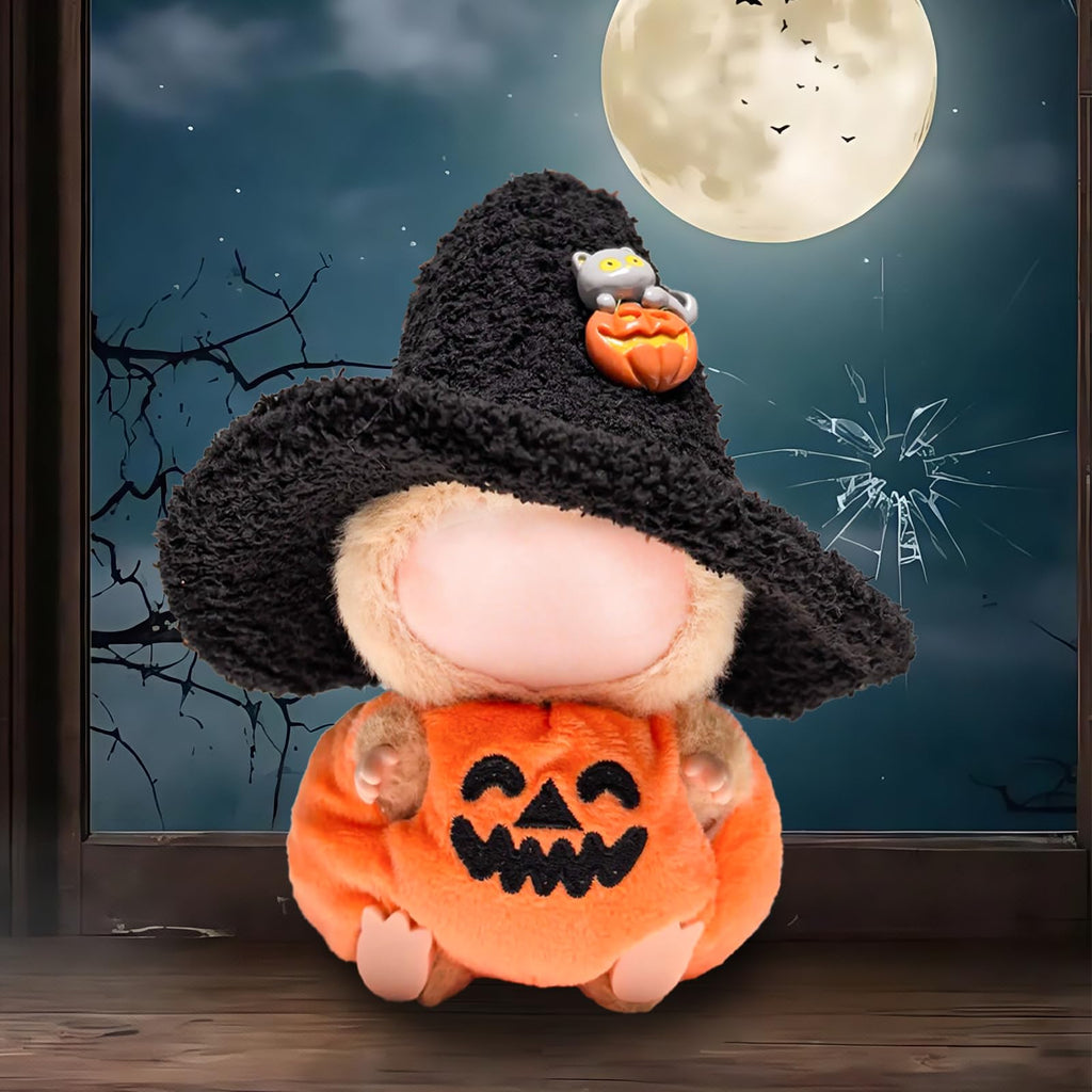 Zimomo Clothes for labubu Dolls - Cute Outfit for 6.7 Inch (17cm) 1-Piece Costume Accessory, (Doll Not Included) - Perfect for Collectors and Dress-Up (Halloween Pumpkin Set A)
