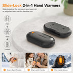POMPONGO Hand Warmers,20H Heat,Rechargeable, Heat On Demand, 2 Pack