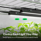 VIVOSUN T5 Grow Lights for Indoor Plants, 5000K Full Spectrum, 1FT