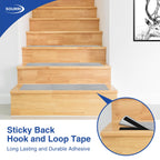 SOURRI 1 Inch x 82 Feet Hook and Loop Tape Sticky Back Fastener Roll, Nylon Self Adhesive Heavy Duty Strips Fastener for Home Office School Car and Crafting Organization