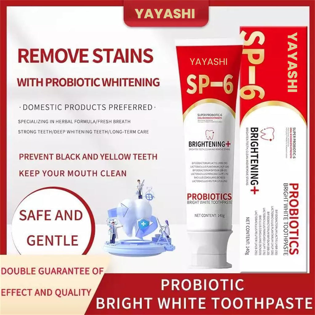 Sp6 Probiotic Ultra Whitening Toothpaste, Fresh Breath (2pcs)