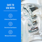 Essential Values Hot Tub Foam Eliminator - 2 Pack Pool & Spa Defoamer (32oz/ Bottles) - Eliminate Foam Without Harsh Hot Tub Chemicals - Safe Silicone AntiFoam