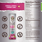 Salud 2-in-1 Energy Drink Powder + Focus, Cherry Lime, Organic Caffeine, B6 + B12, Theanine, Clean Energy Drink Packets, Agua Fresca Mix, Non-GMO, Gluten Free, Vegan, 1g of Sugar, (15 Servings)
