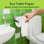ECOLipak Bamboo Toilet Paper, Septic Safe Toilet Tissue, 16 Double Rolls, 320 Sheets Per Roll, Tree Free, Non Toxic, 2 Ply, Soft and Absorbent, Eco Friendly Dye-Free Paper