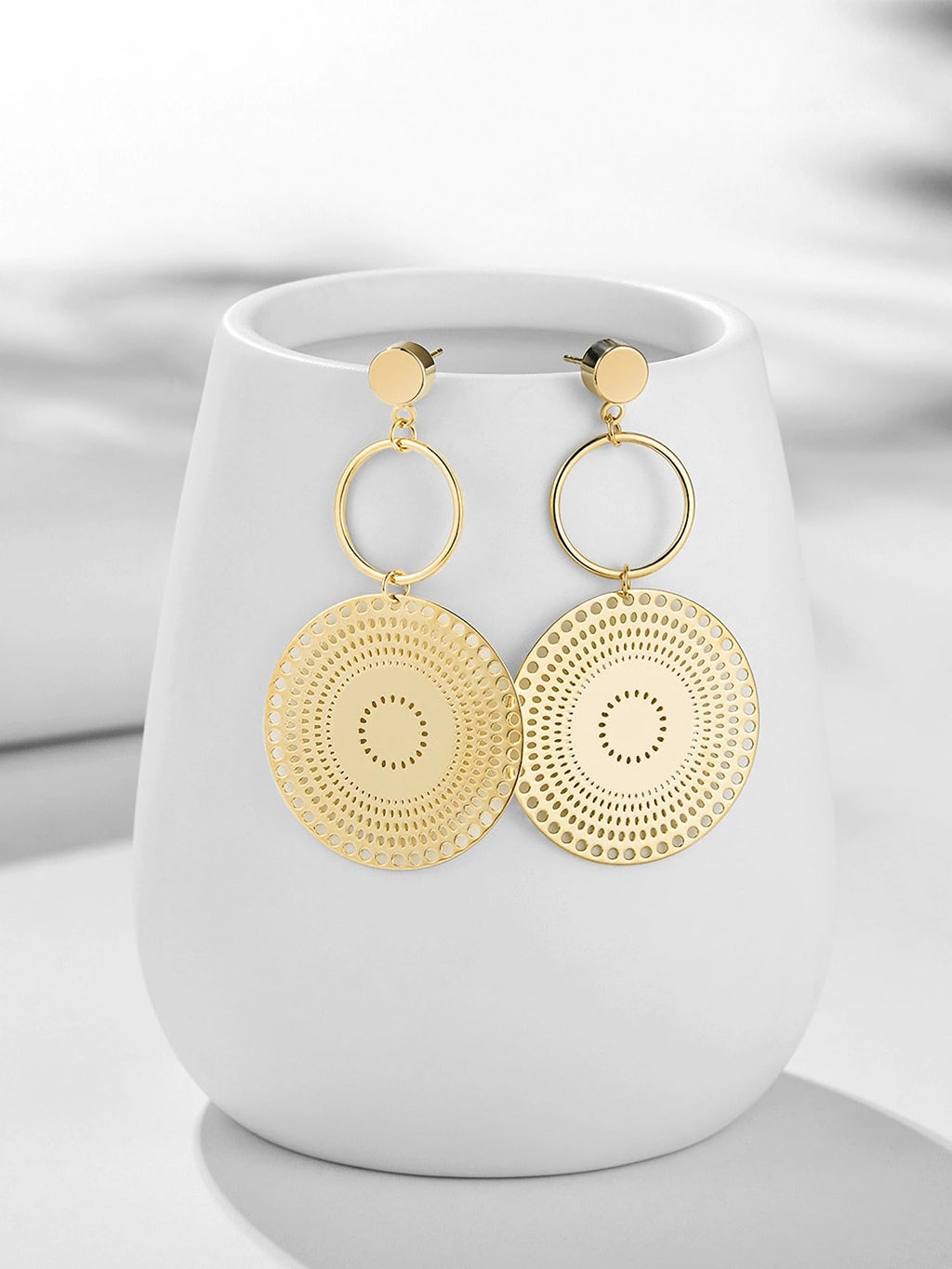 Alofisher Simple Gold Dangle Earrings Boho Drop Earrings for Women
