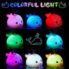ANGGIKO Baby Bath Toys Light Up Pool Water Toy for Toddlers Babies 1-3 Gift