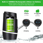 5 Gallon Electric Drinking Portable Water Dispenser, Universal USB Charging Water Bottle Pump For 2-5 Gallon With 2 Silicone