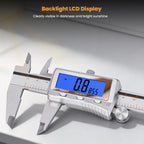 HARDELL Digital Caliper, Rechargeable Calipers with Backlight, Digital Caliper 12 Inch with All Metal Dial, Auto-Off Digital Micrometer, Inch/MM/Fraction for DIY/Household/3D-Printing