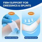 Kingstar Sterile Stretch Gauze Rolls, Bulk 120 Pack 2in x 4.1 Yards