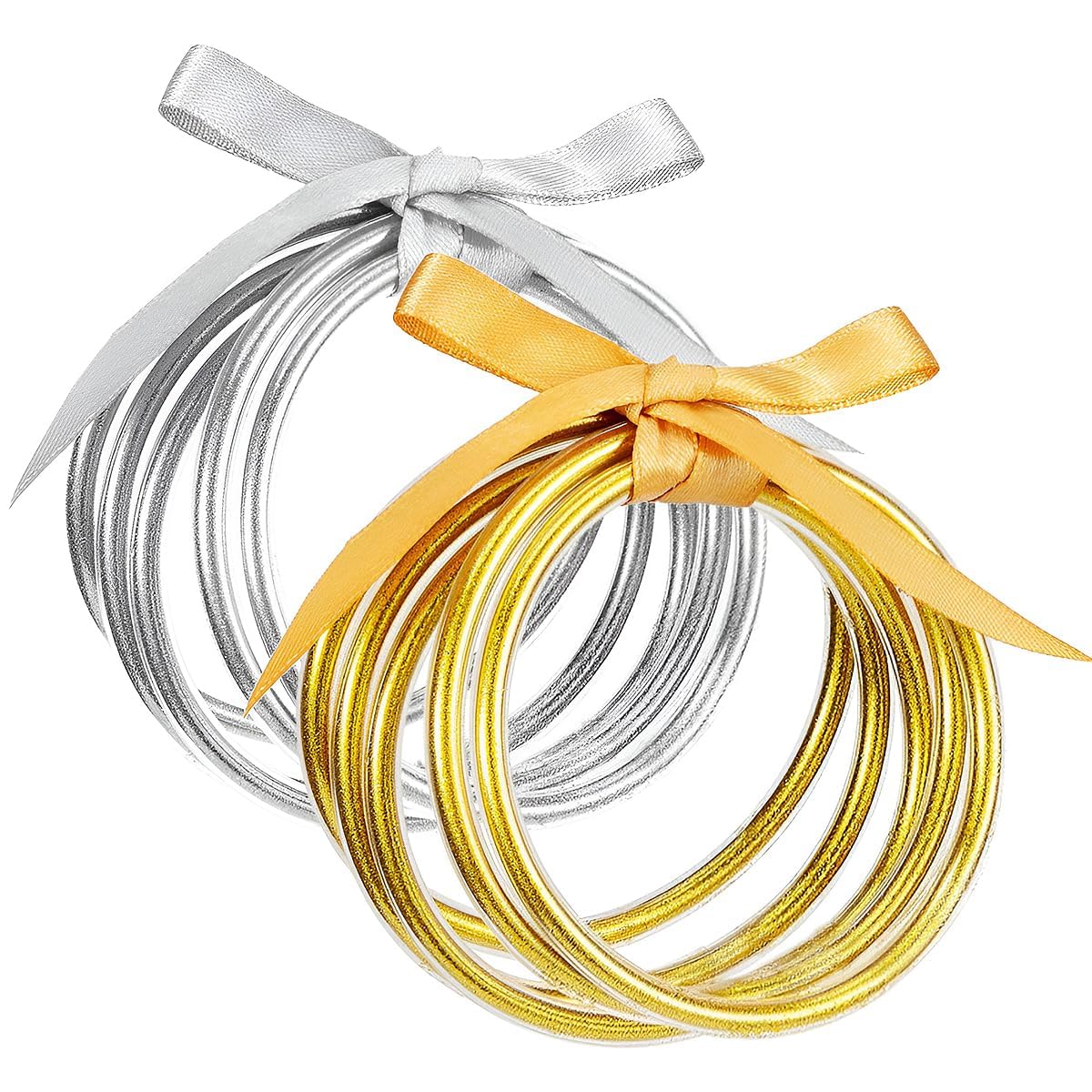 Alphatool Glitter Jelly Gold Bangles Bracelets for Women