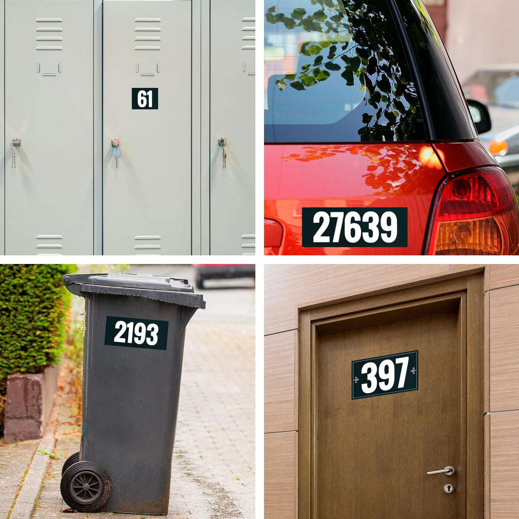 Reflective Mailbox Numbers Sticker for Outside 4 Inch, For Mailbox, Windows, Cars, Door, Trucks and Homes, Five Character Custom Address Numbers, Businesses, 3M EGP Outdoor Sign, Made in USA