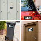 Reflective Mailbox Numbers Sticker for Outside 4 Inch, For Mailbox, Windows, Cars, Door, Trucks and Homes, Five Character Custom Address Numbers, Businesses, 3M EGP Outdoor Sign, Made in USA