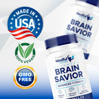 (3 Pack) Mindful Wellness Advanced Brain Savior Capsules, Official Mindful Wellness Supplement Pills, Mindful Wellness Support Capsules Premium Formula - All Natural Pills, 180 Capsules for 3 Months