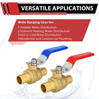 (Pack of 40) EFIELD 3/4 Inch Pex Brass Full Port Shut-off Ball Valve for Hot and Cold, Potable Water, UPC Certified,(VALVE013-40PCS)