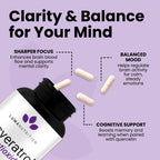 Luma Nutrition High Purity Resveratrol Supplement - 98% Trans-Resveratrol - Antioxidant - Resveratrol Capsules - Vegan & Gluten-Free - 60 Capsules
