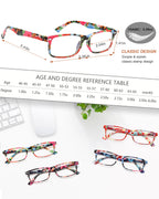 YTDBNS Reading Glasses for Women, Stylish Blue Light Blocking Readers, Ladies Eyeglasses, Fashion Computer Eye Glasses