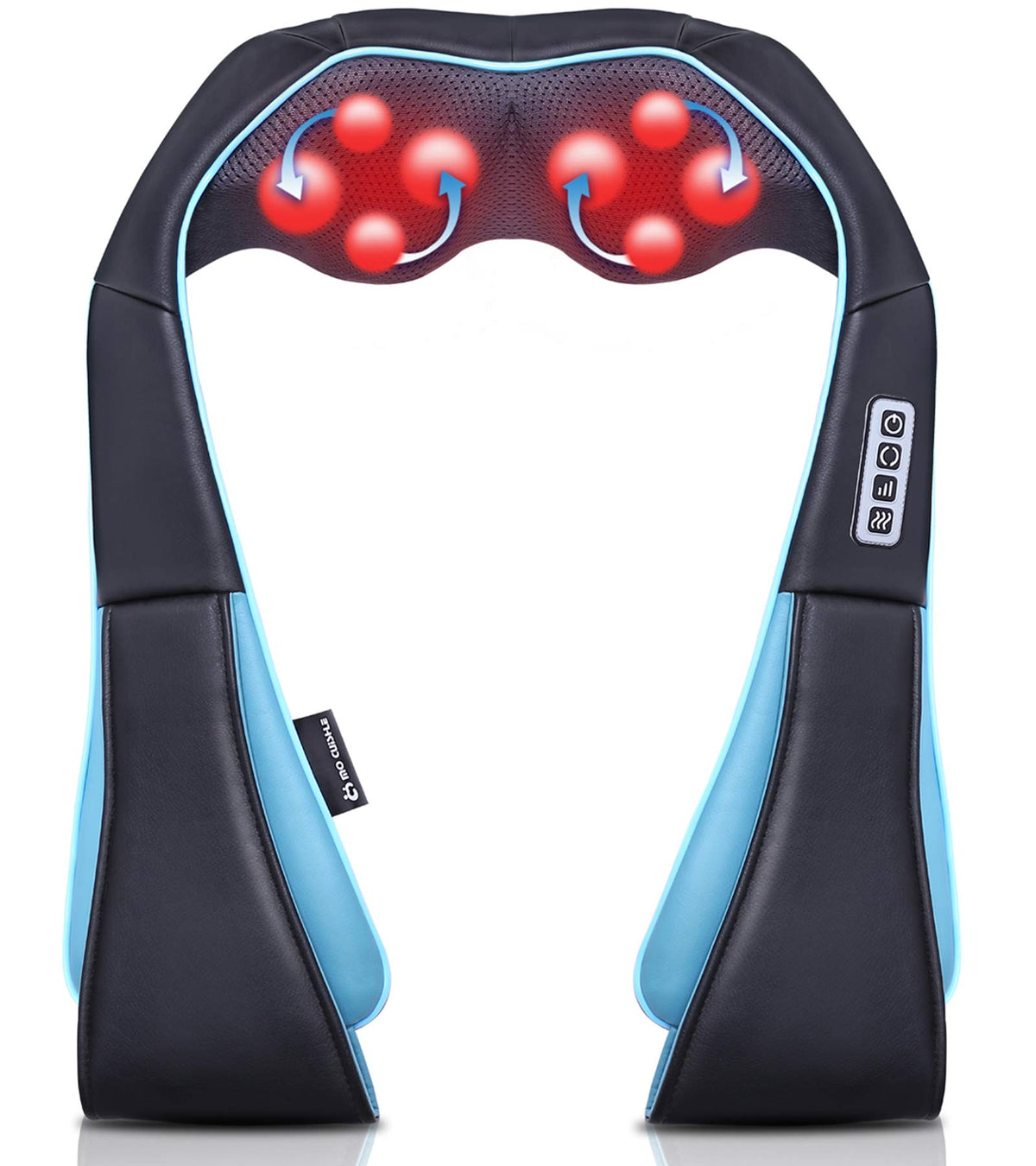 Mo Cuishle Shiatsu Back Neck & Shoulder Massager with Heat, Gifts (Black)