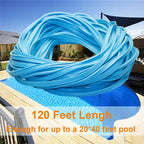 Roll Pool Bead Lock,Pool Liner Lock for Above-Ground & In-Ground Swimming Pool Beaded Liners Lock 120'ft,Blue