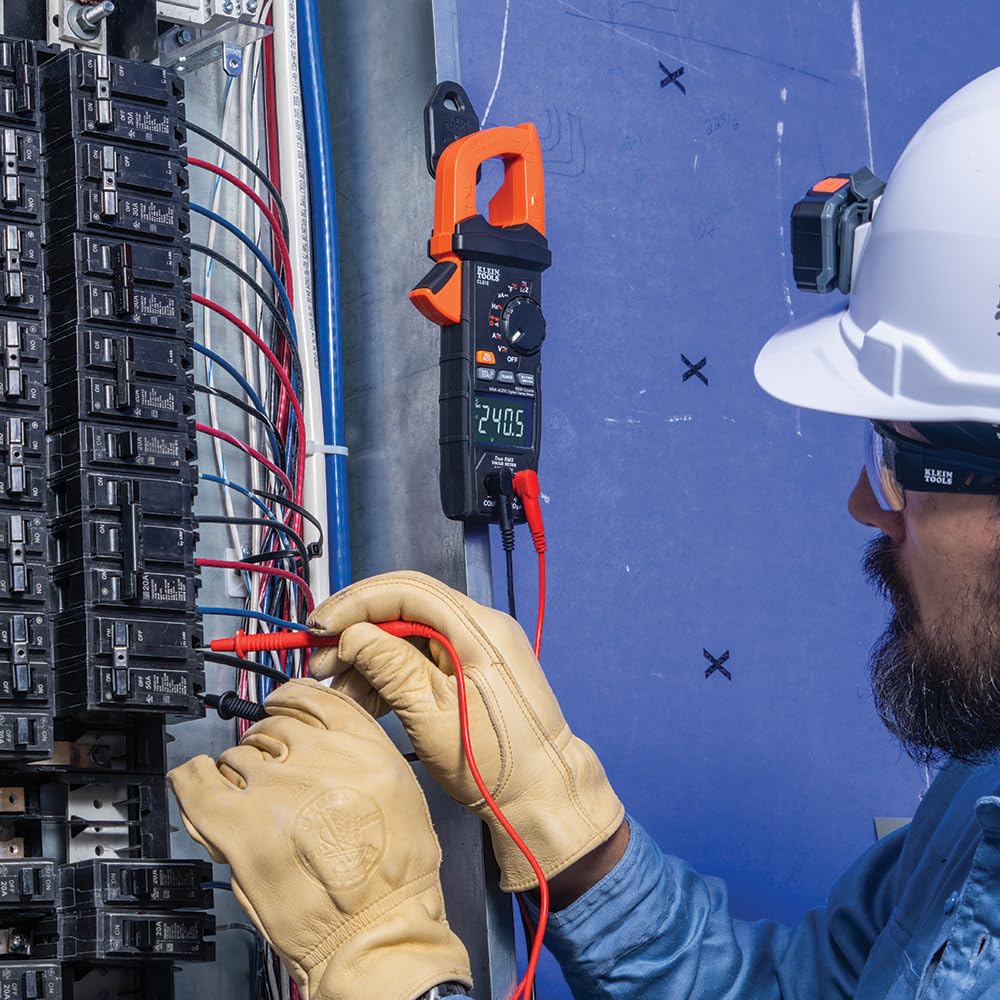 Klein Tools CL810 Digital Clamp Meter, Auto Ranging TRMS, AC/DC Volt/Current, LoZ, Continuity, Frequency, Capacitance, NCVT, Temp, More 1000V, Flashlight