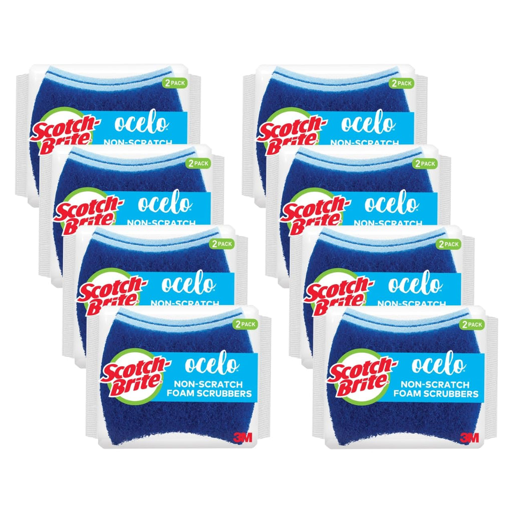 Scotch-Brite ocelo Non-Scratch Foam Scrubber, 16 Count