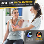CAMBIVO 2 Pack Elbow Brace for Tendonitis and Tennis Elbow, Compression Support Sleeve for Golfer's Elbow Relief, Arthritis & Gym Workouts, Non-Slip 3D Knit Arm Guard for Men & Women