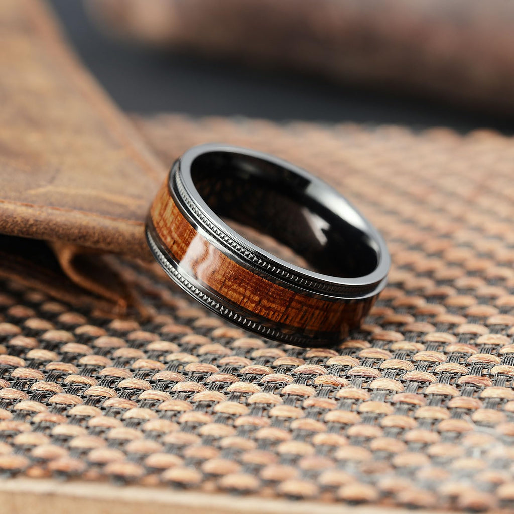 King Will Men Titanium Wedding Band 8mm Size 9.5