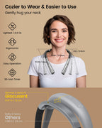 Glocusent Upgraded LED Neck Reading Light, Book Light for Reading in Bed